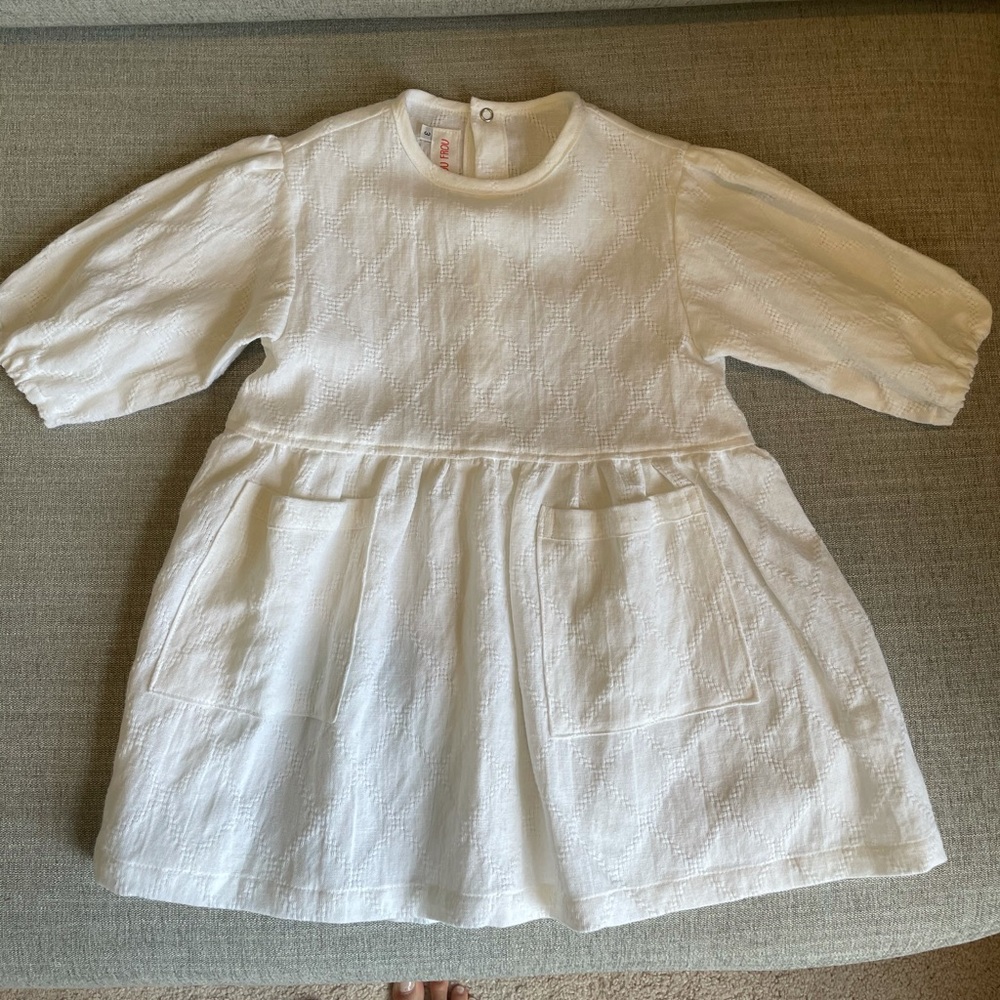 Frou frou white dress size 3T